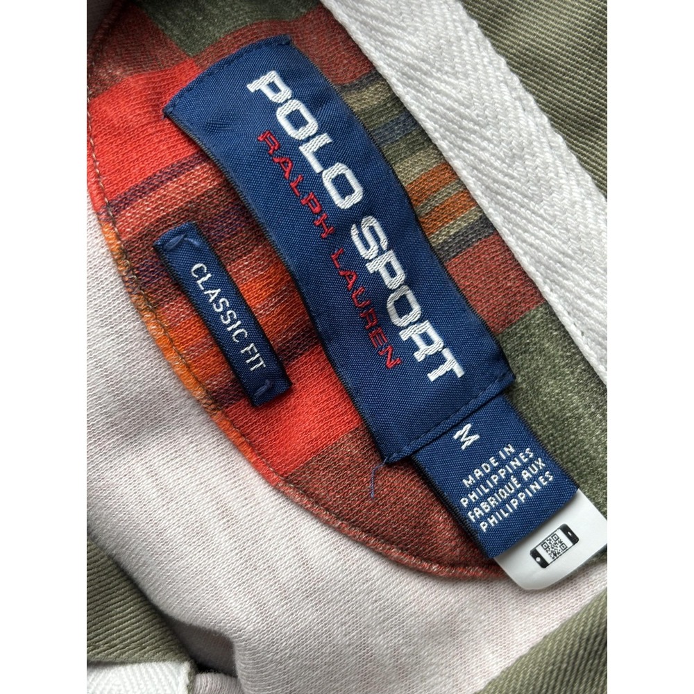 Polo Sport Ralph Lauren Shirt Mens Medium Red Plaid Madras Rugby Classic Fit - Picture 5 of 16
